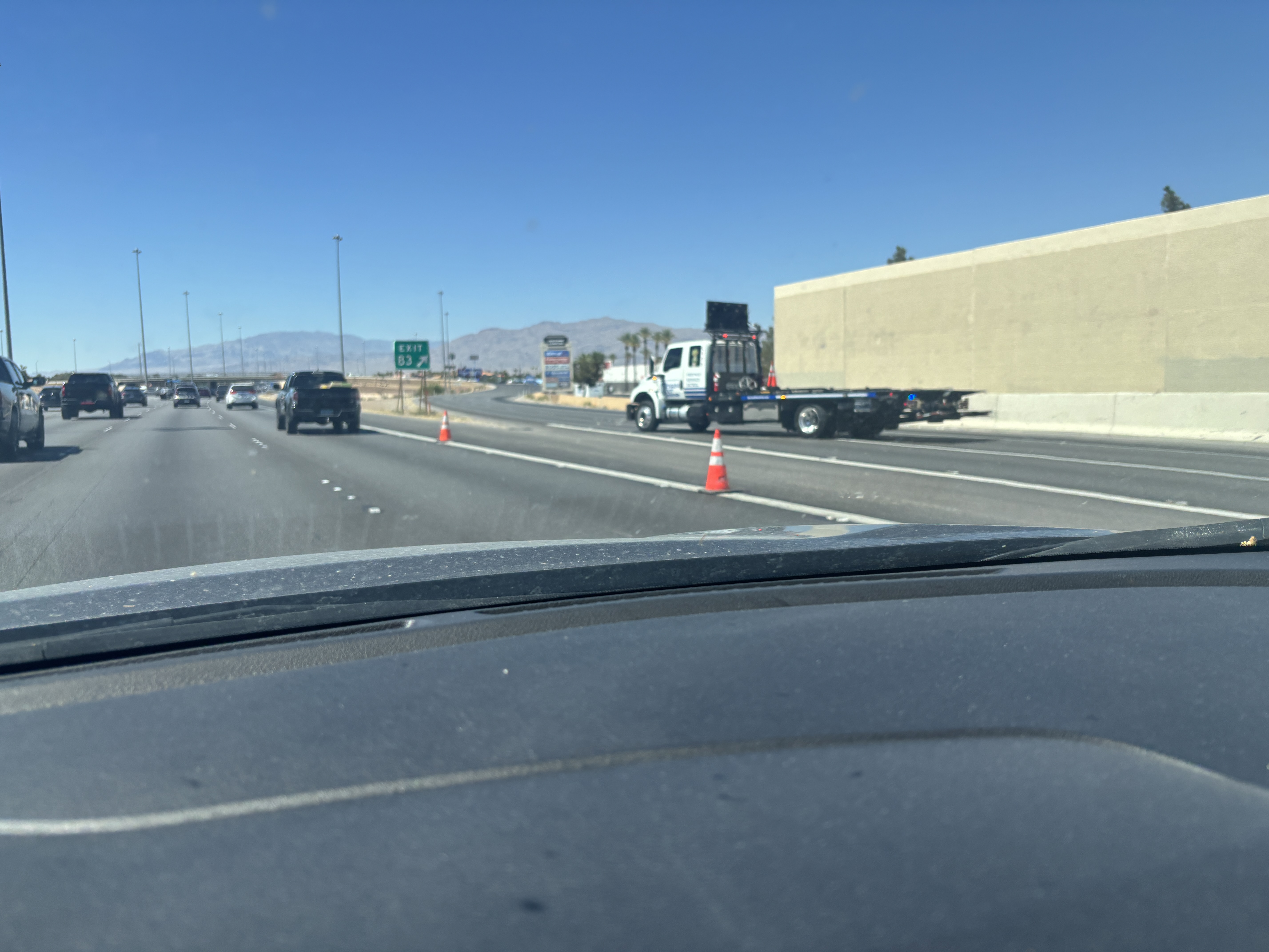 RTC: Exit 83 blocked, all lanes closed on northbound I-11 to Cheyenne Avenue following crash