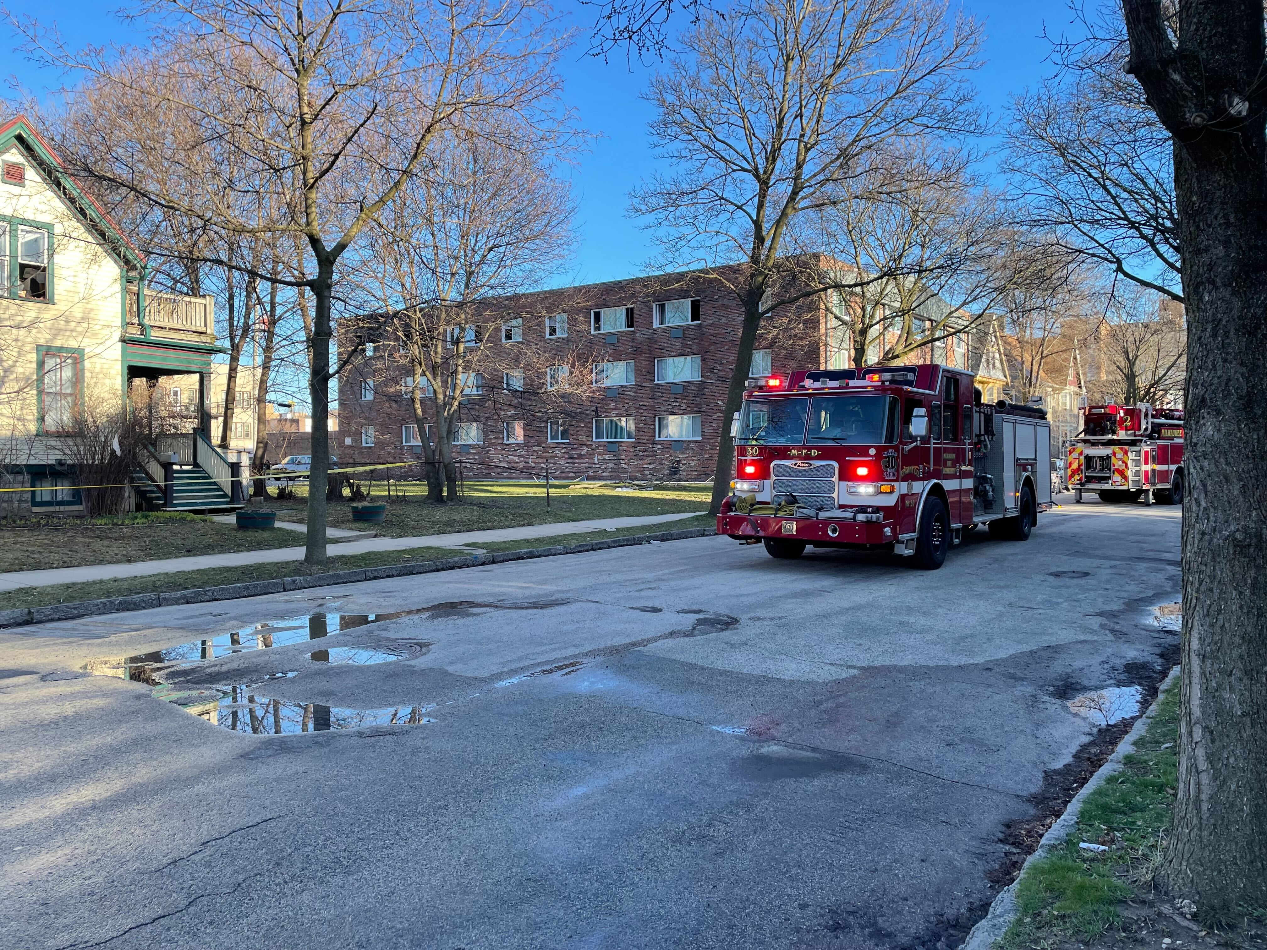 Fire near N 29th St. & W. Kilbourn Ave