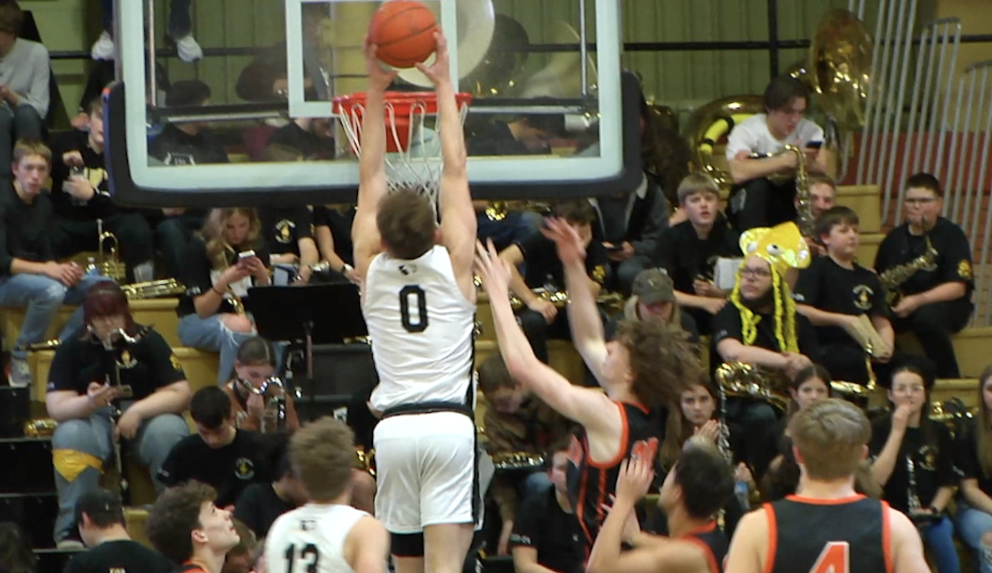 Cooper Tyson dunks against Senior