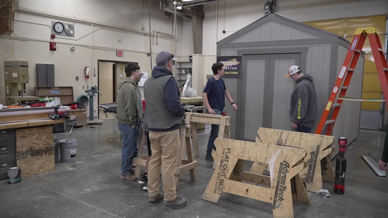 Great Falls students build shed for Home & Garden Show