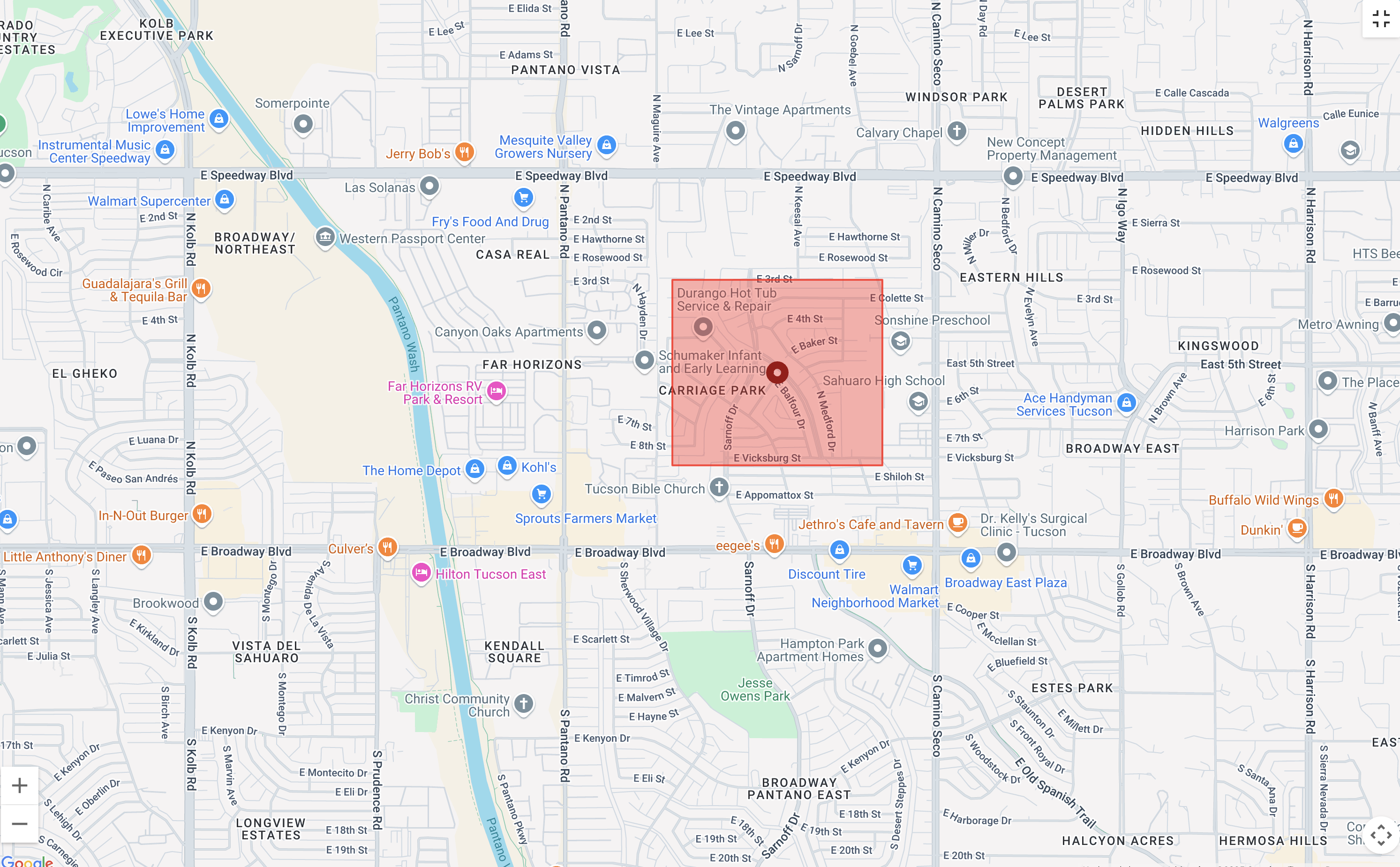 Power outage on Eastside, according to TEP