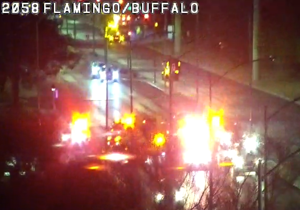 Pedestrian in critical condition after crash on Flamingo Rd, New Forest Dr. 