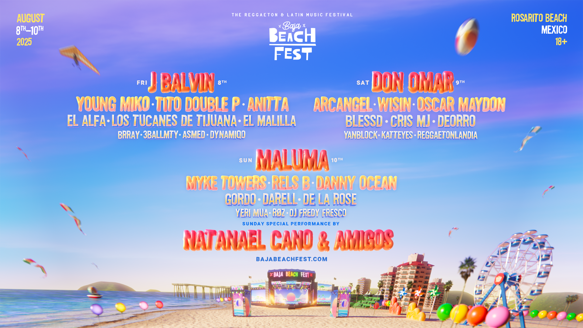 BAJA BEACH FEST 2025 LINEUP