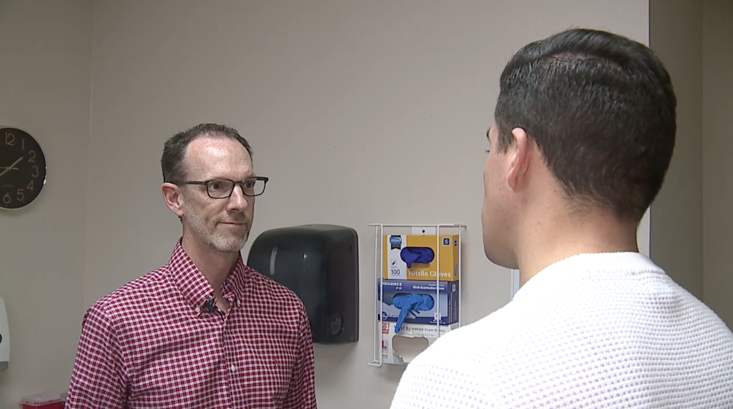 Abel Garcia talks with Clark County Commissioner Justin Jones about federal funding and healthcare opportunities in Southern Nevada