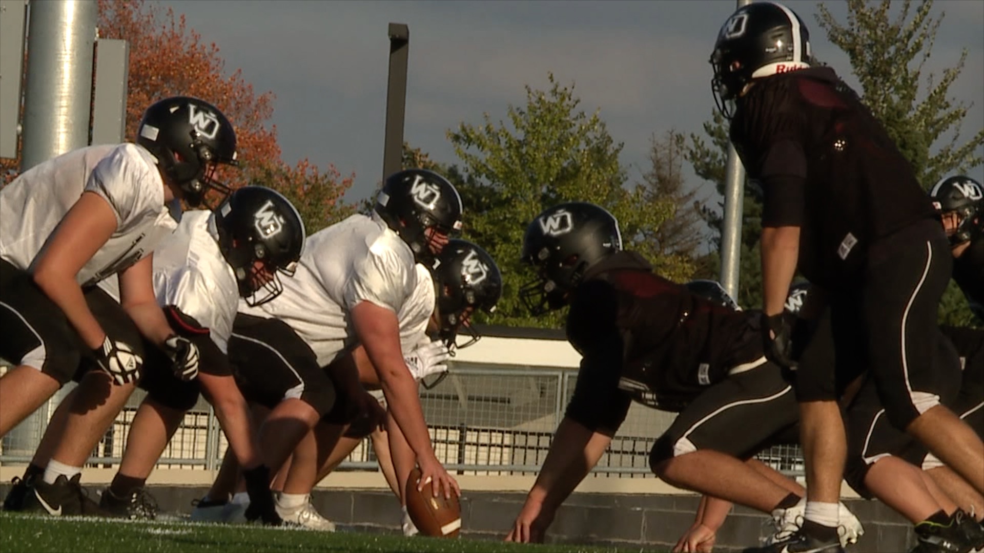West Ottawa football practice