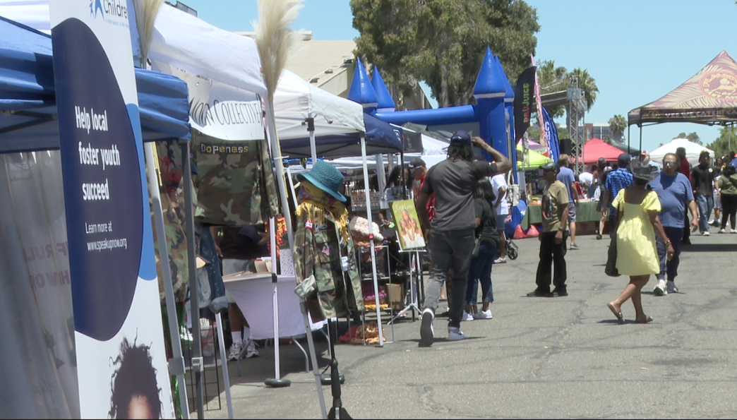 The Juneteenth celebration in North Park showcased local black-owned businesses. 