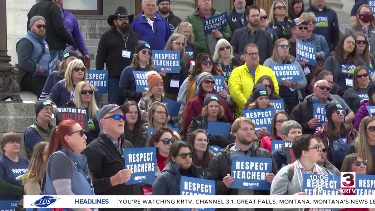 MFPE hosts rally, says Legislature hasn't shown respect for teachers