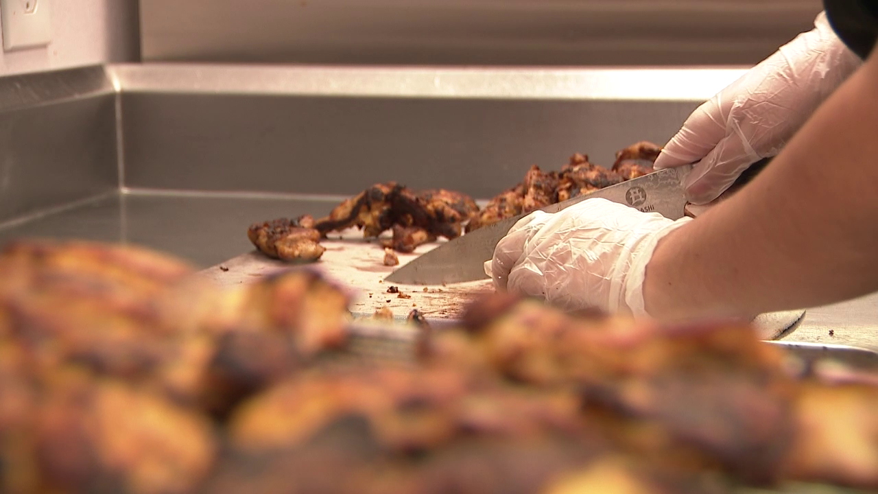 Food being prepared at Tocabe