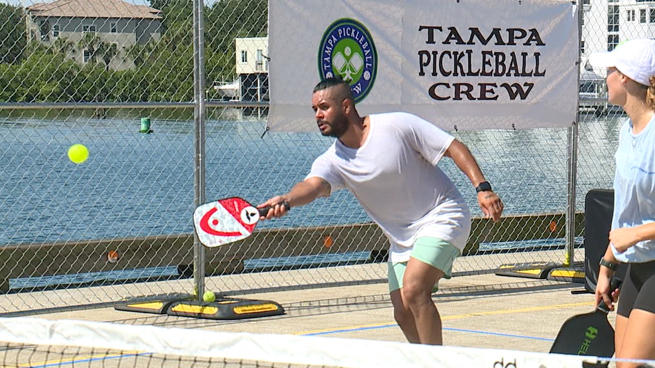 Free pickleball event pops up at Sparkman Wharf
