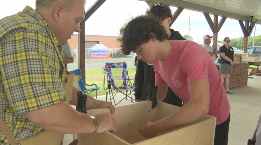 Wilson County students build furniture for families in need while learning trade skills