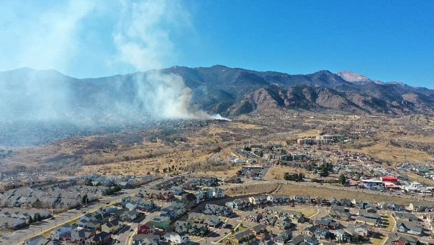 Bear Creek Fire in Colorado Springs