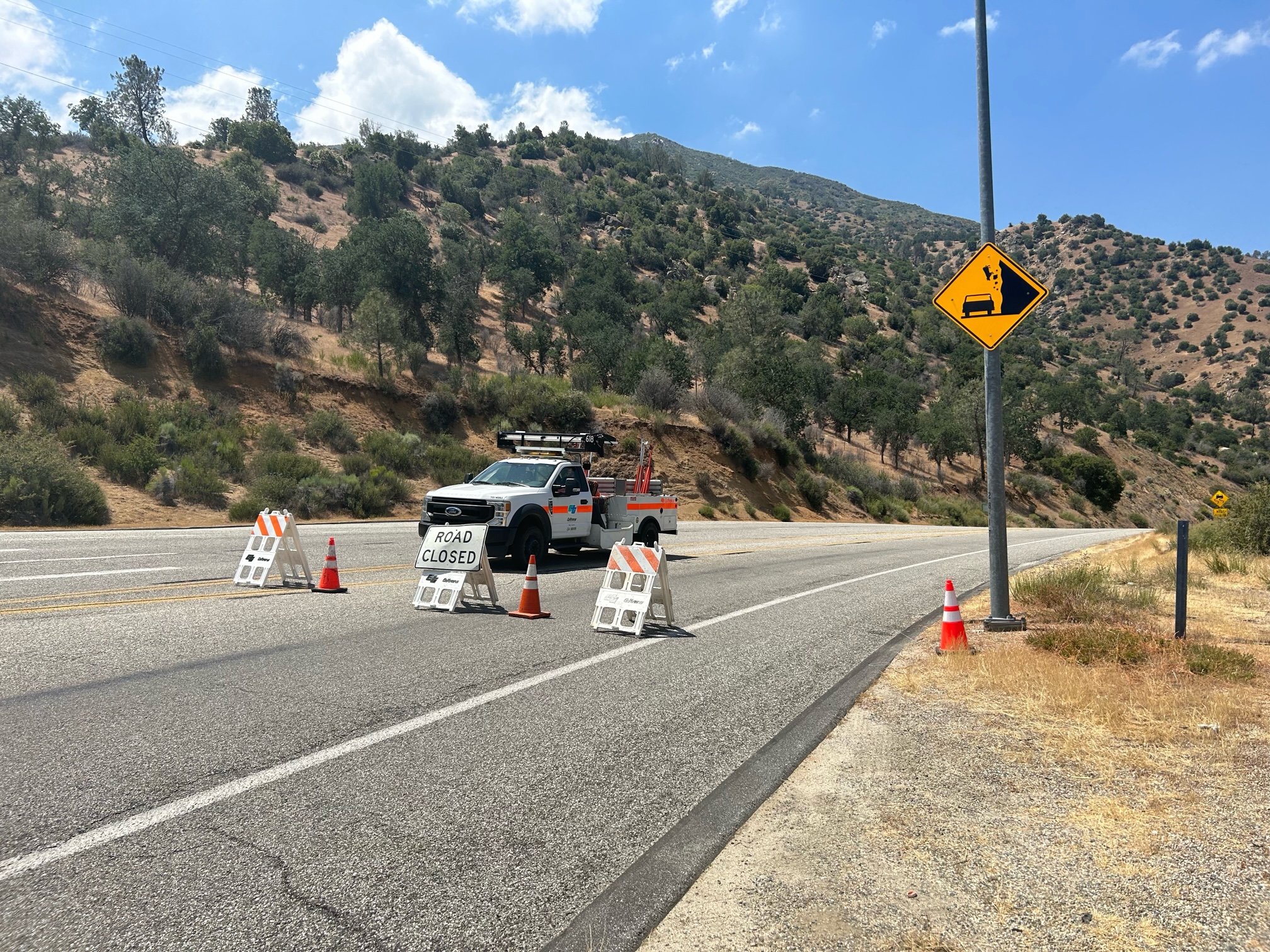 Kern River Canyon - Highway 178 closed
