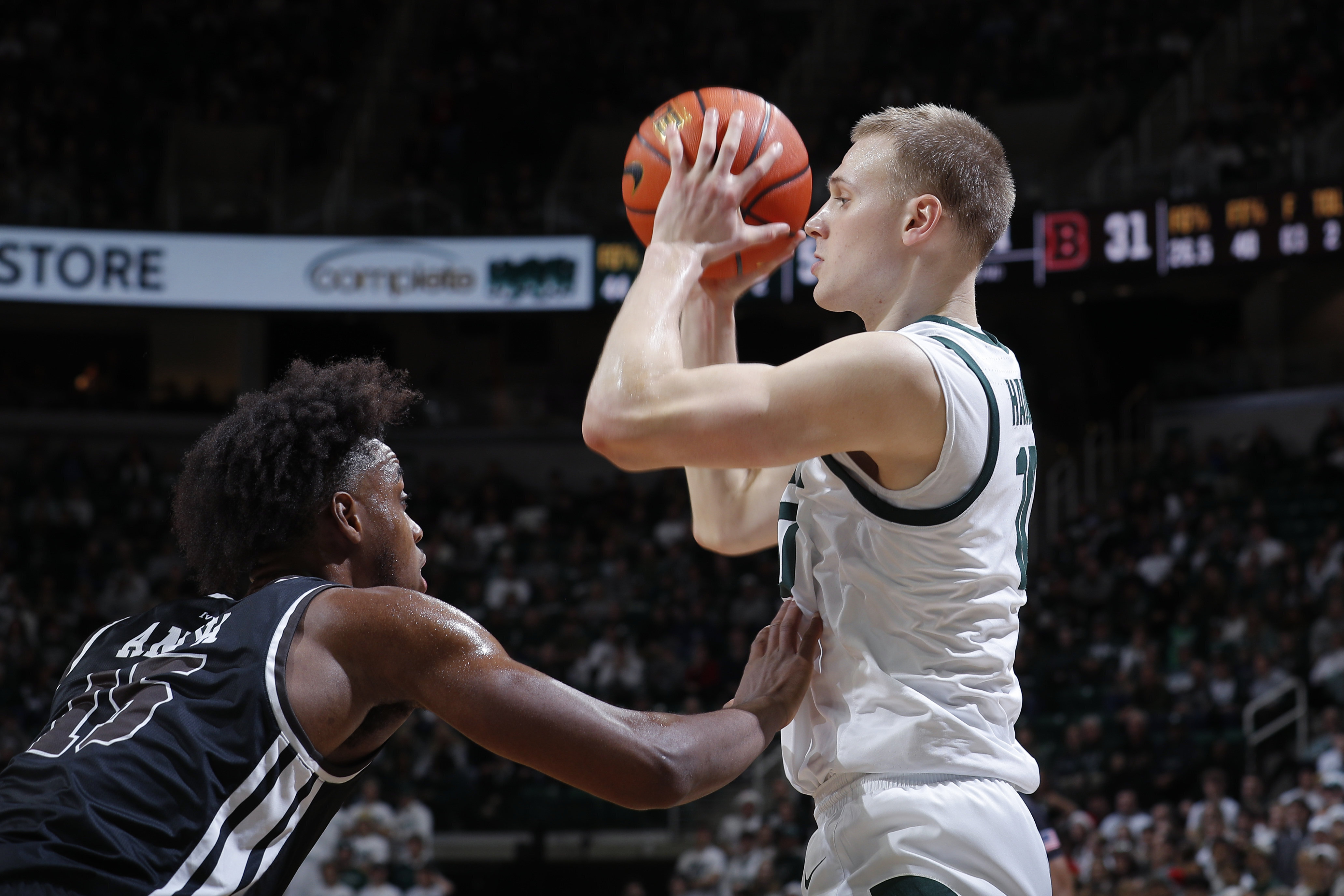 Joey Hauser Brown Michigan St Basketball