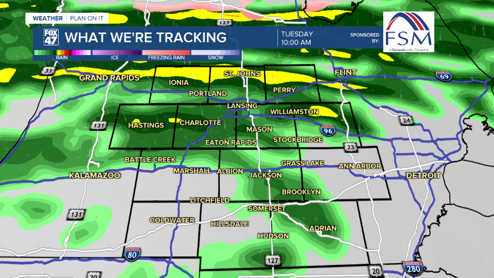 Rain showers start our Tuesday across our neighborhoods