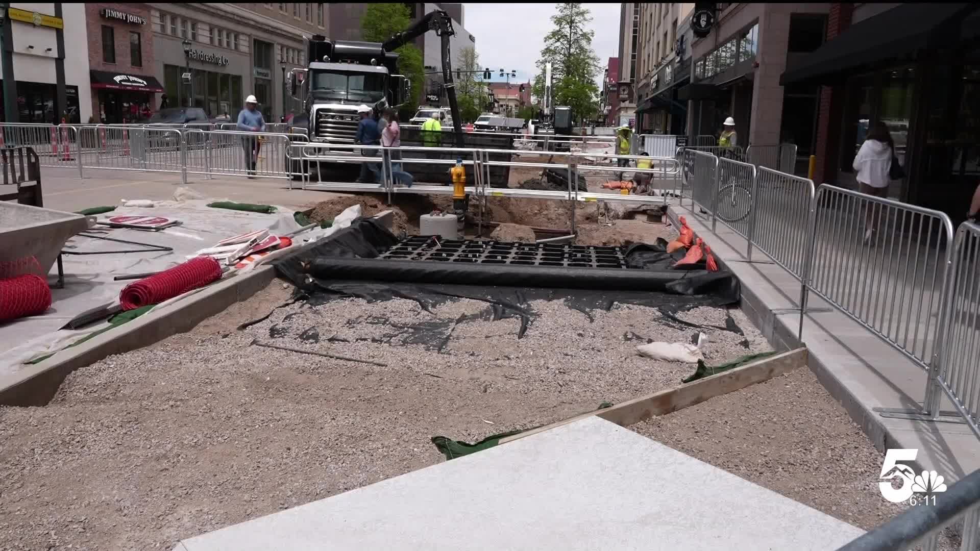 Tejon Street Construction 