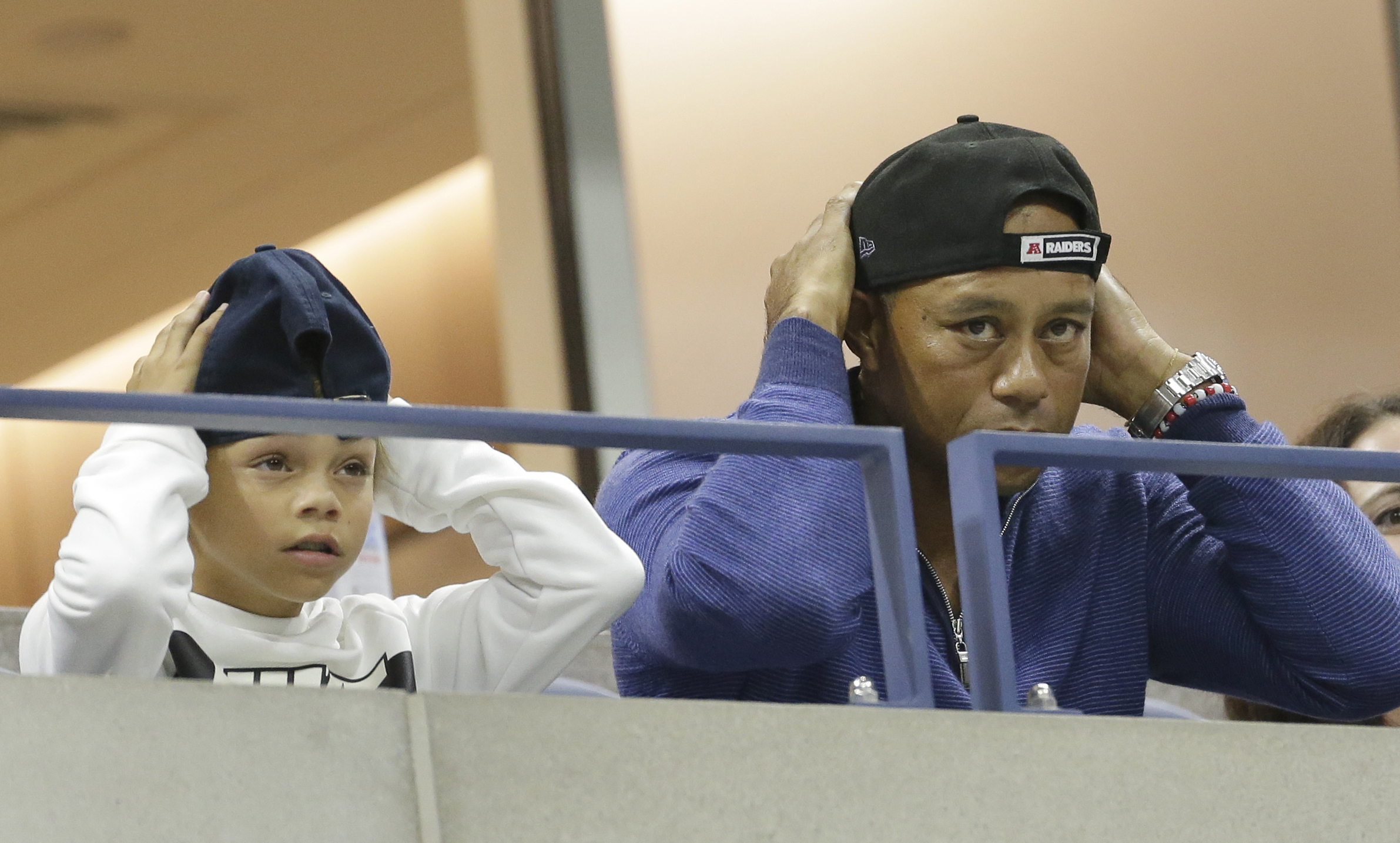 Tiger Woods and son Charlie Woods in September 2019