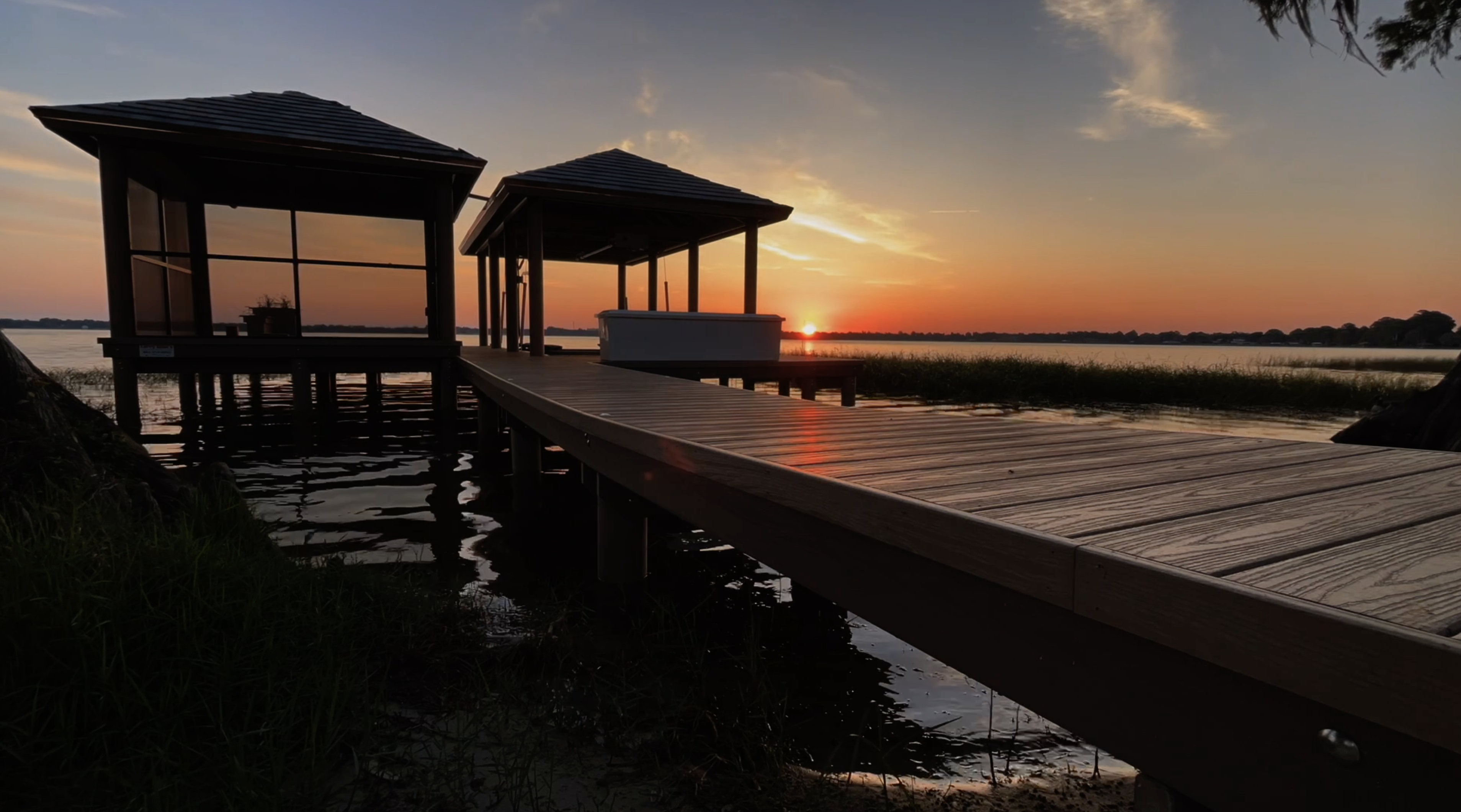 A dock on Lake Eloise in Polk County.