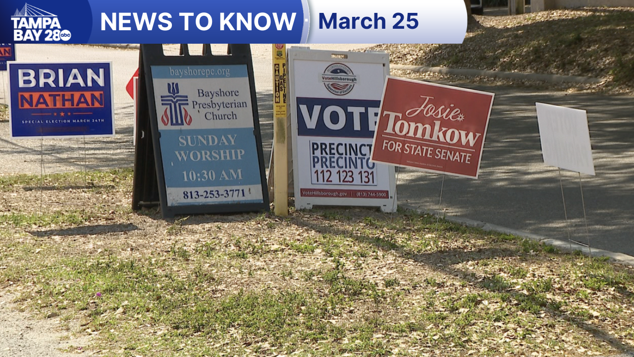 News to Know for March 25, 2026