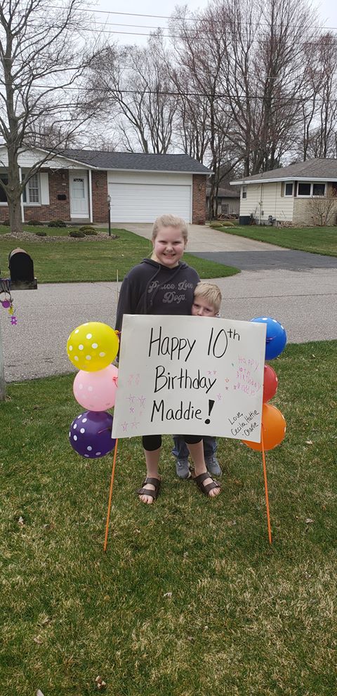 First Responders celebrate birthdays of local kids