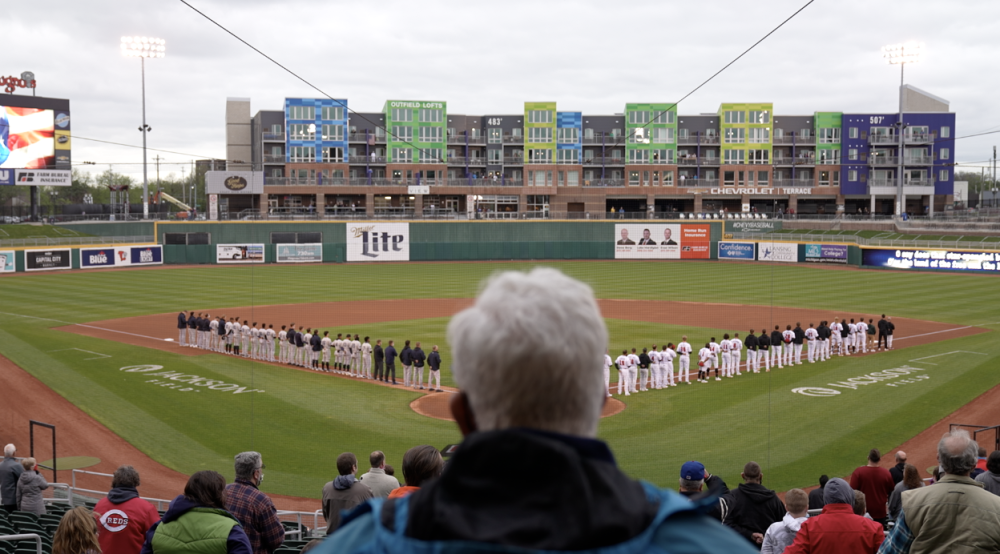 National Anthem at the Lansing Lugnuts game