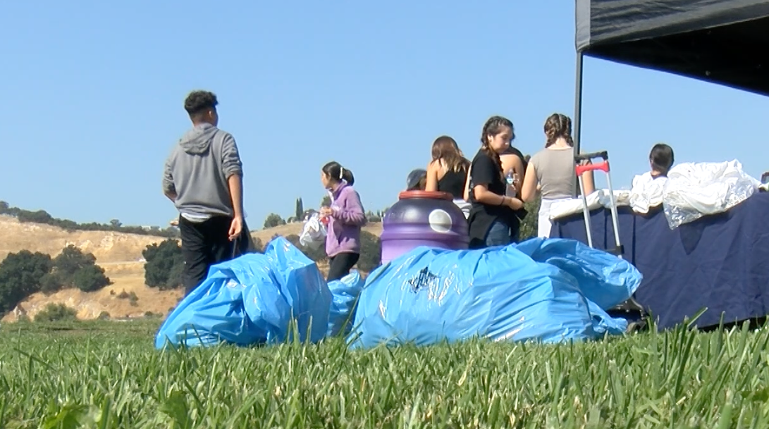 Forty-five people showed up at the Paso Robles site to volunteer. City staff members and high school volunteers were among those who participated.