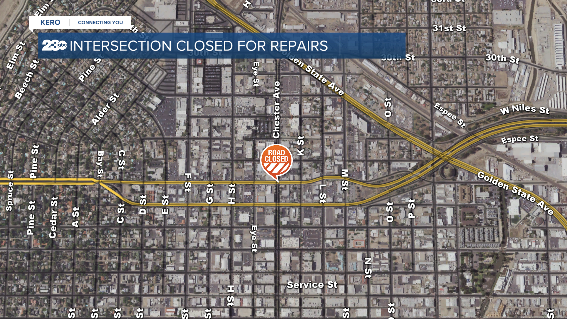 24th and Chester road closure August 5, 2021