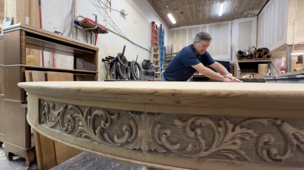 Dan will continue doing what he loves in the shop behind the gift store