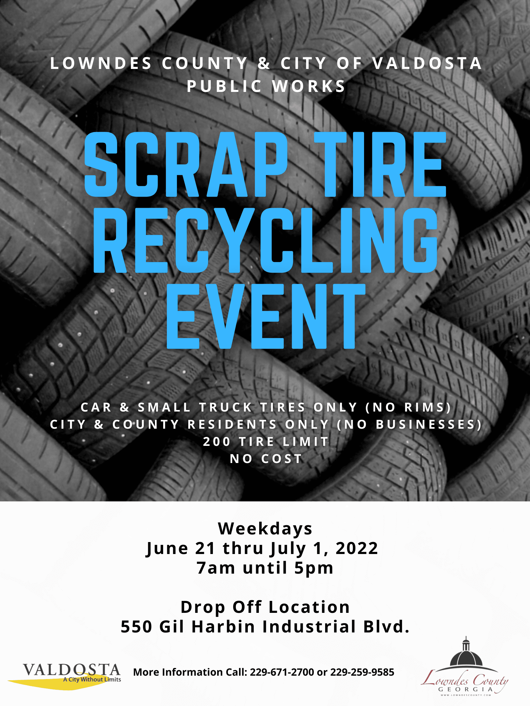 Scrap tire recycling event