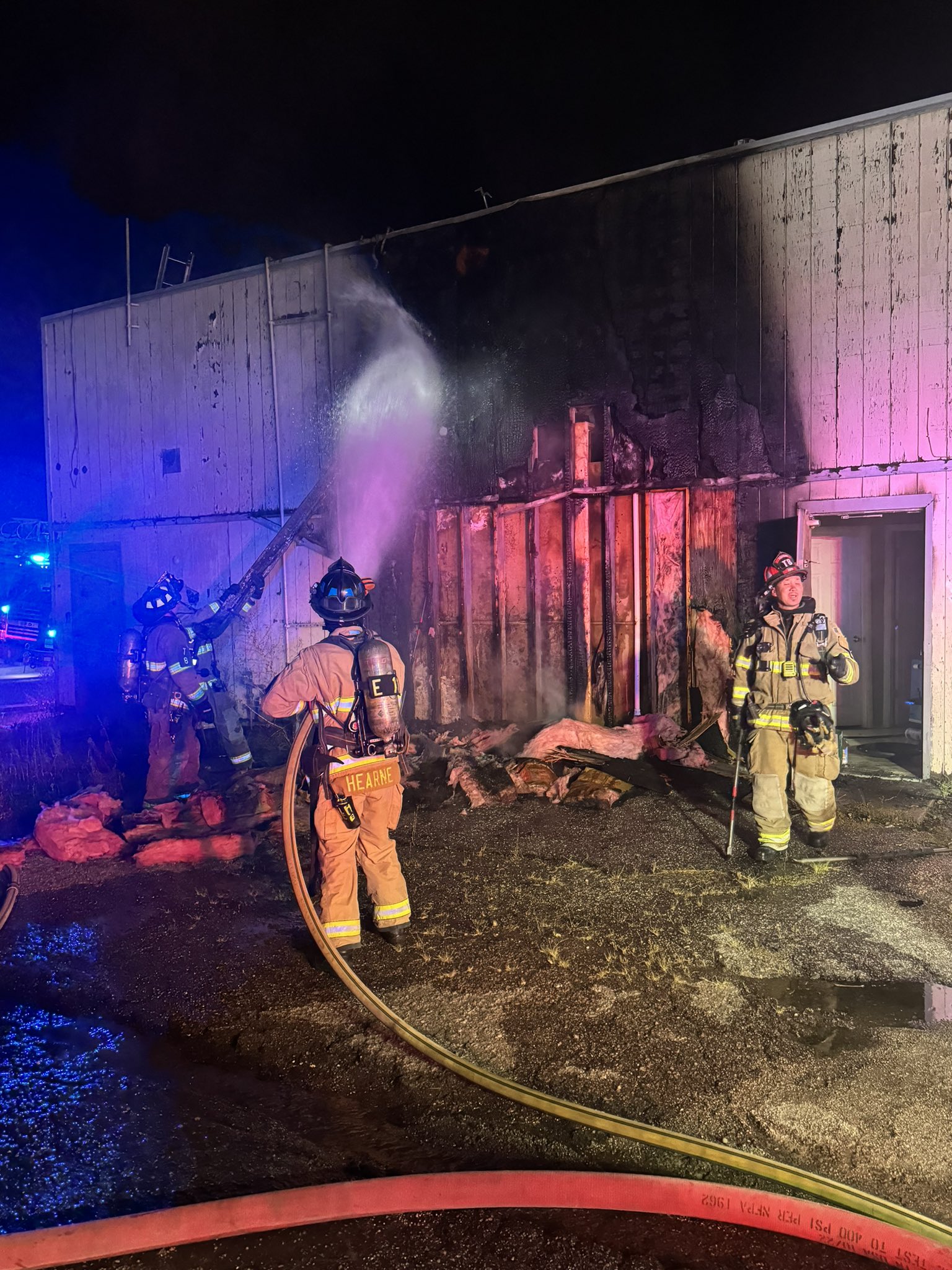 Fire at structure along Chelton Road 
