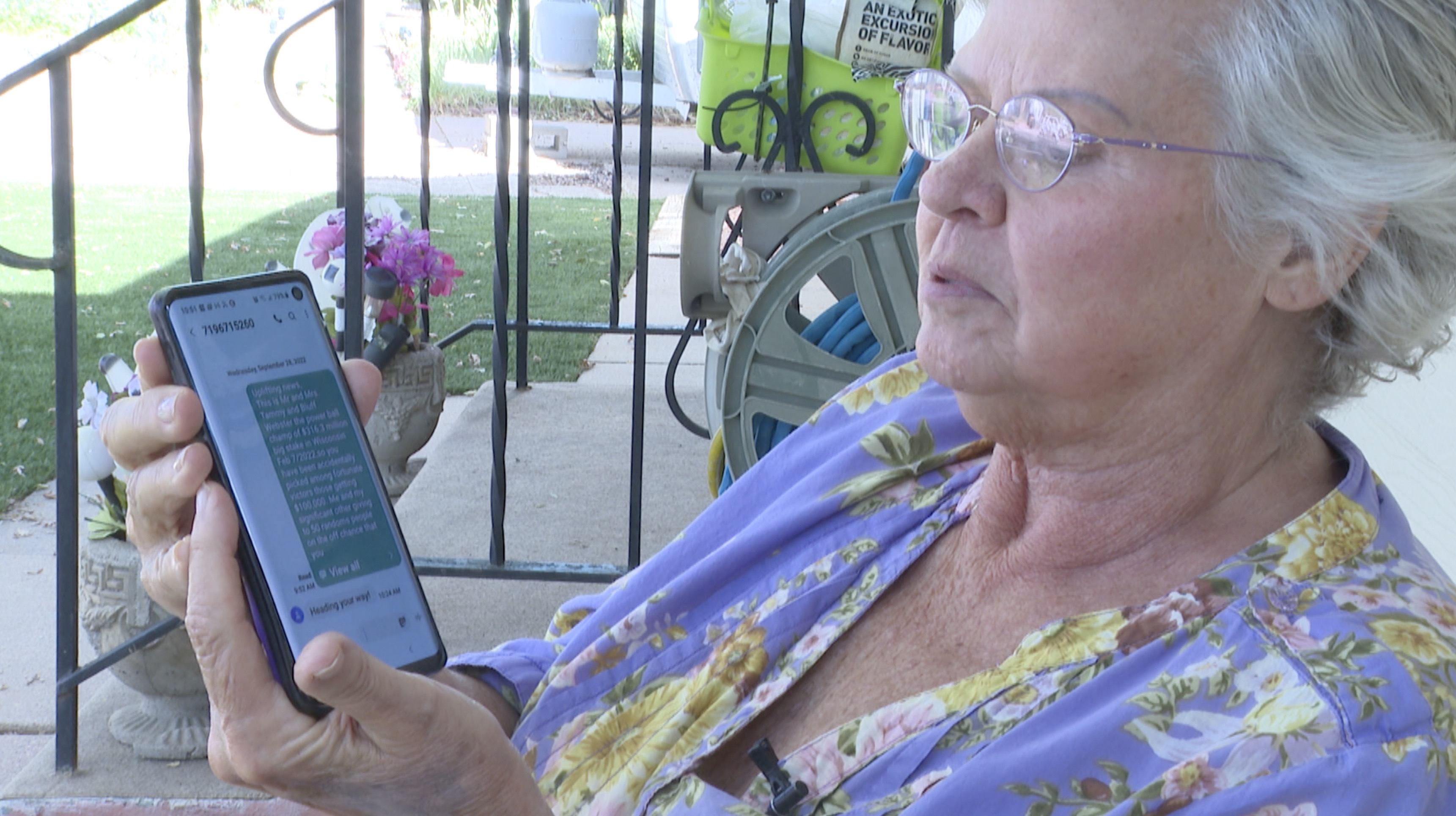 Lottery text scam seeks personal and banking information