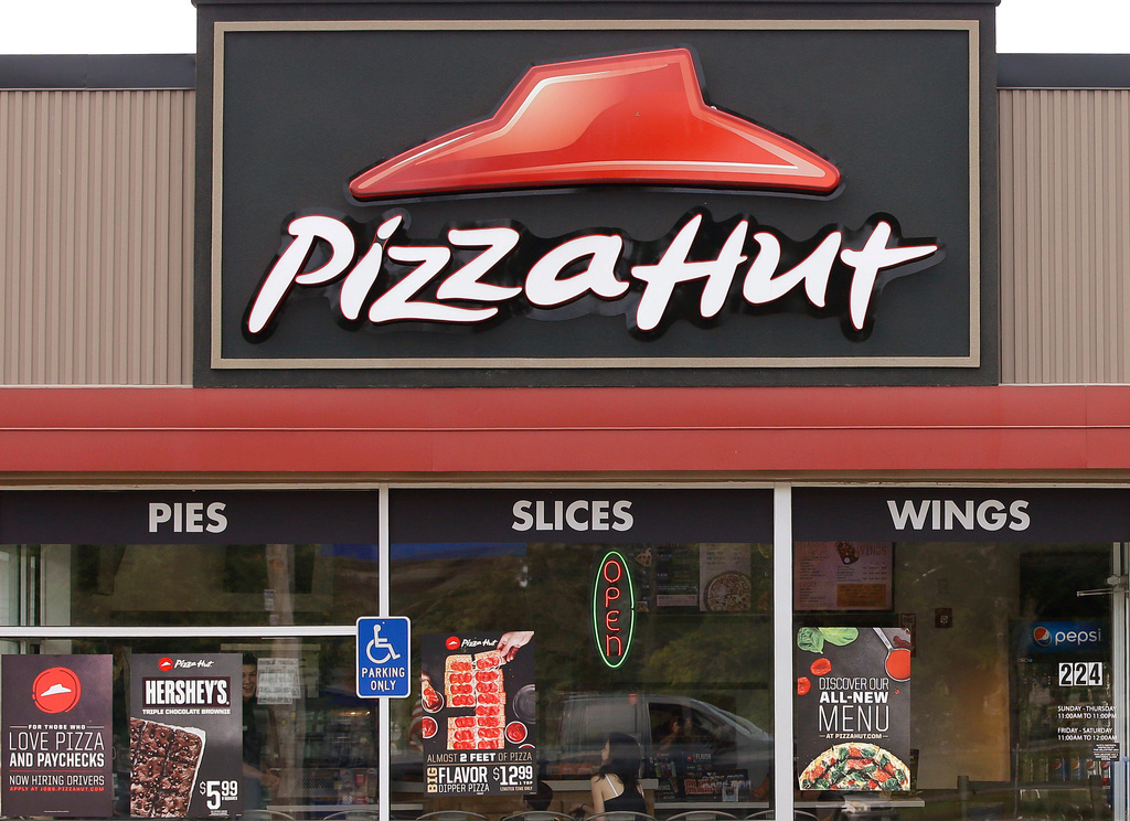 FILE - Pizza Hut is seen in in Taunton, Mass., on July 9, 2015.