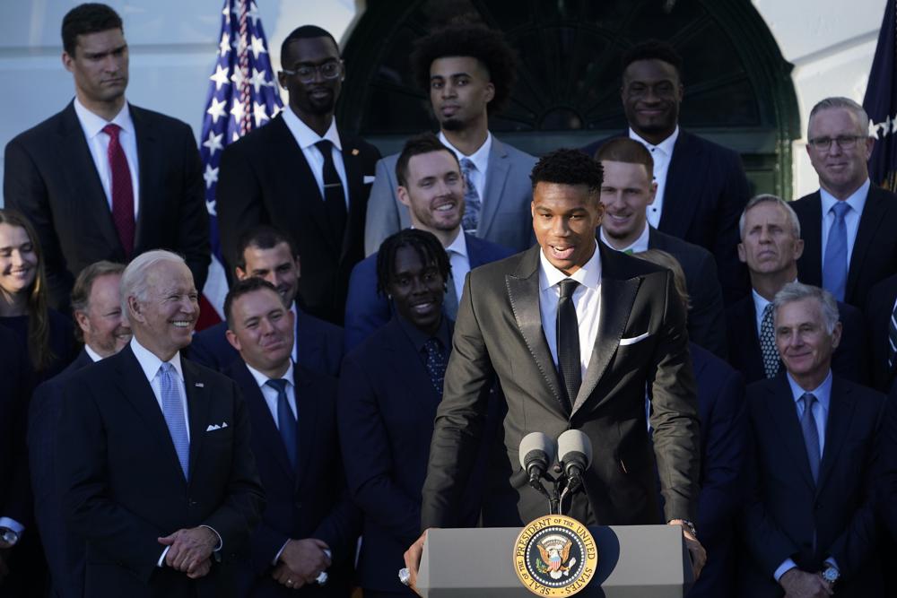Giannis Bucks White House Biden