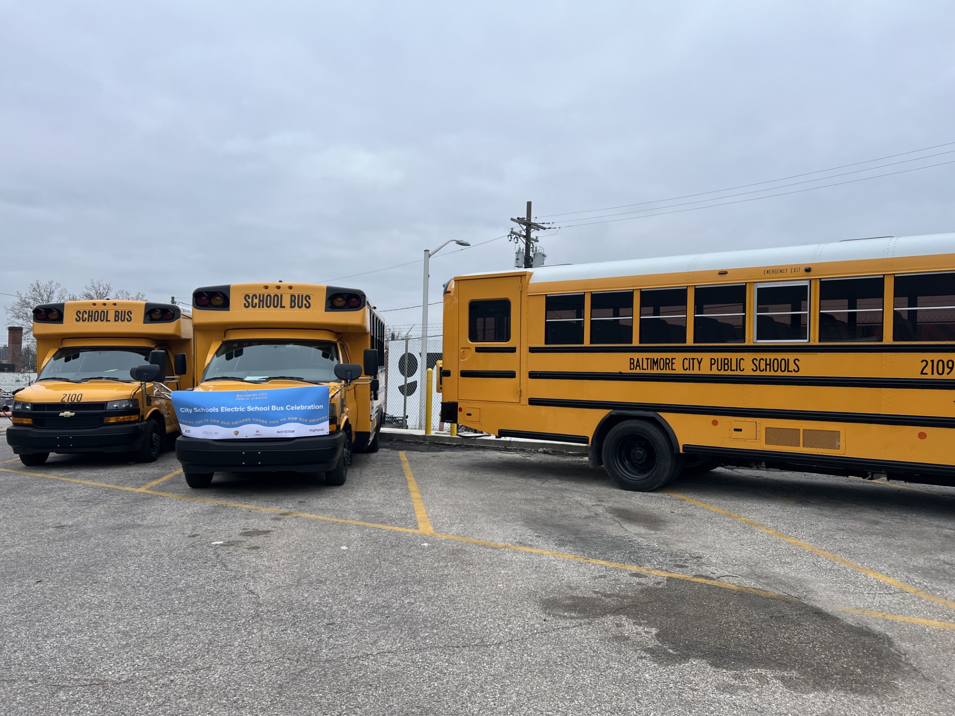 Baltimore City Schools Electric Buses