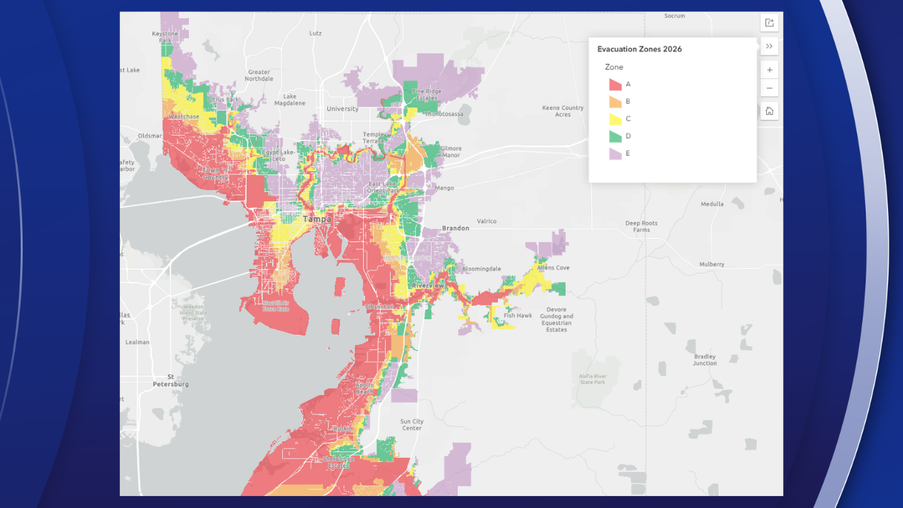 Hillsborough County Evacuation Zones 2026