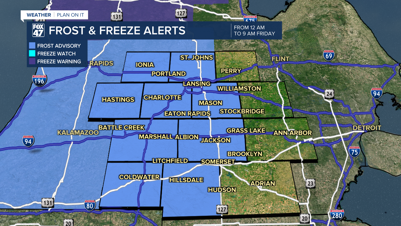 Frost Advisory Issued for All of our Neighborhoods
