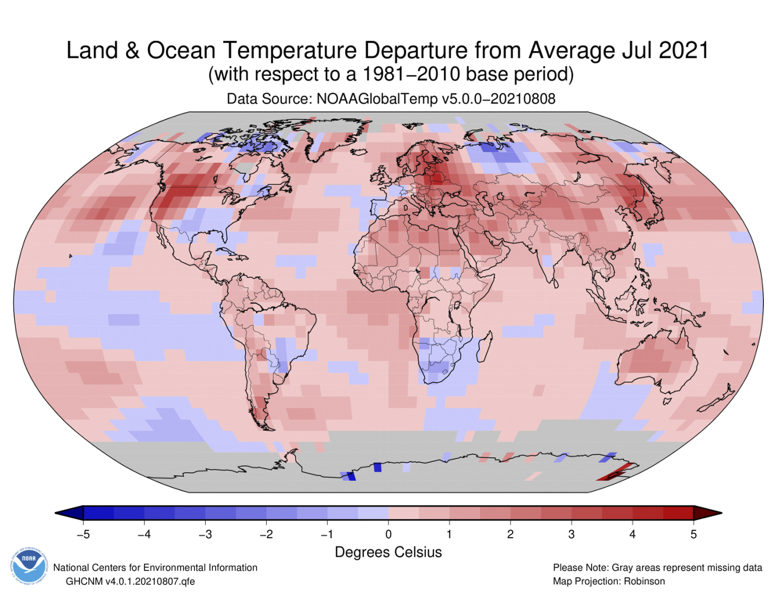 Hottest month on record
