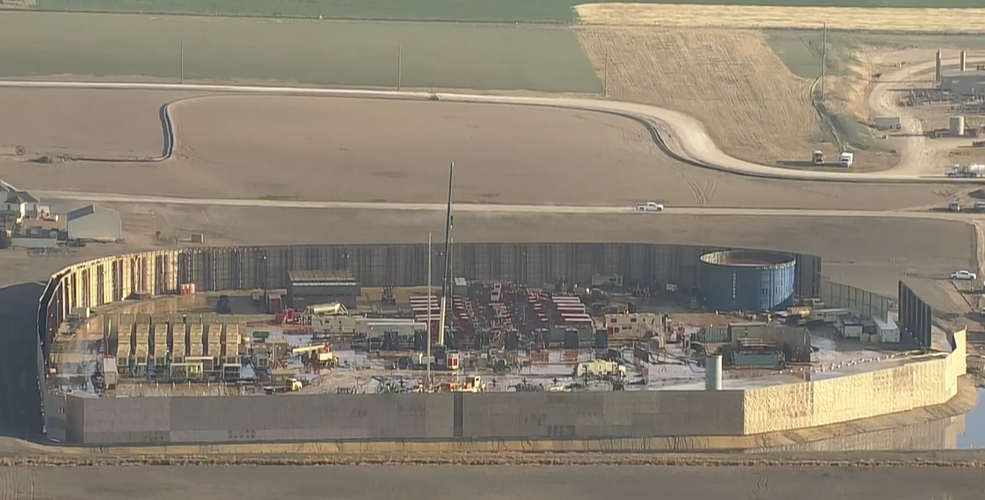 Chevron well site near Galeton in Weld County