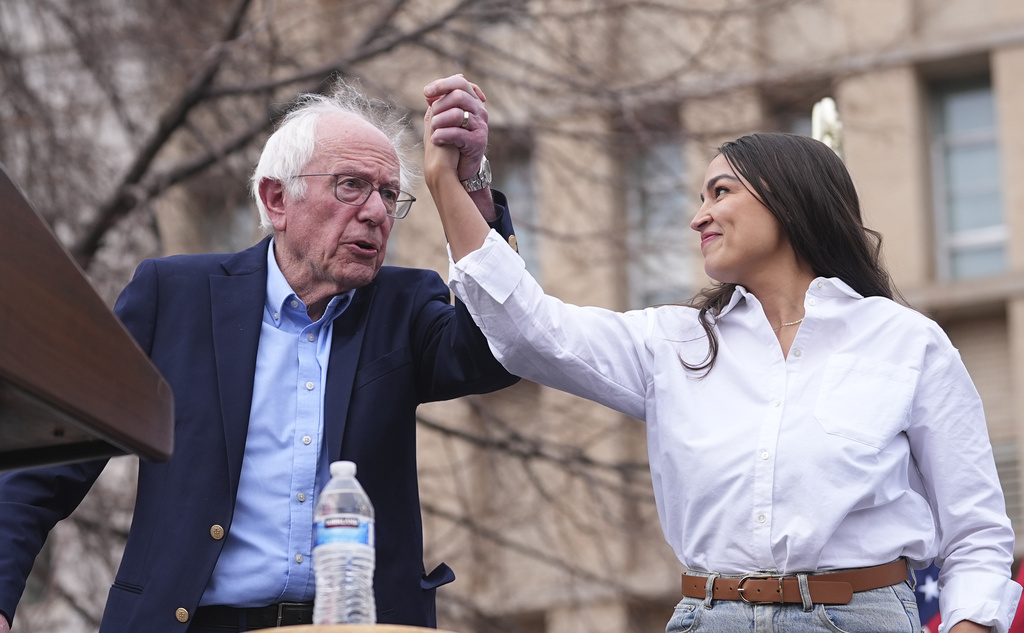 AOC Bernie Sanders