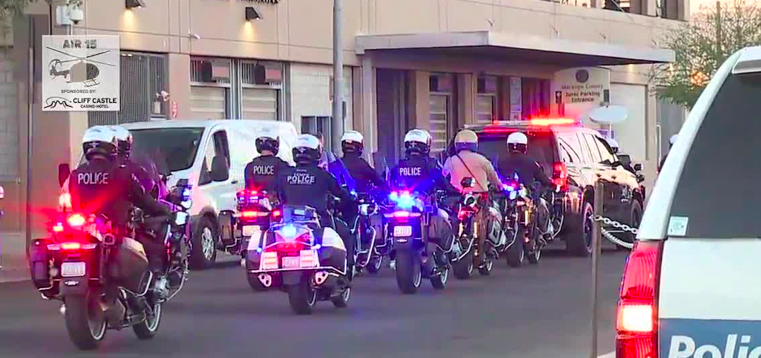 Chandler officer Farrar procession