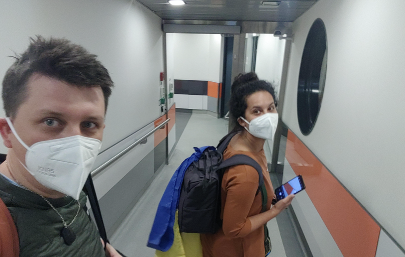 Ukrainian couple escapes violence, may head to San Diego