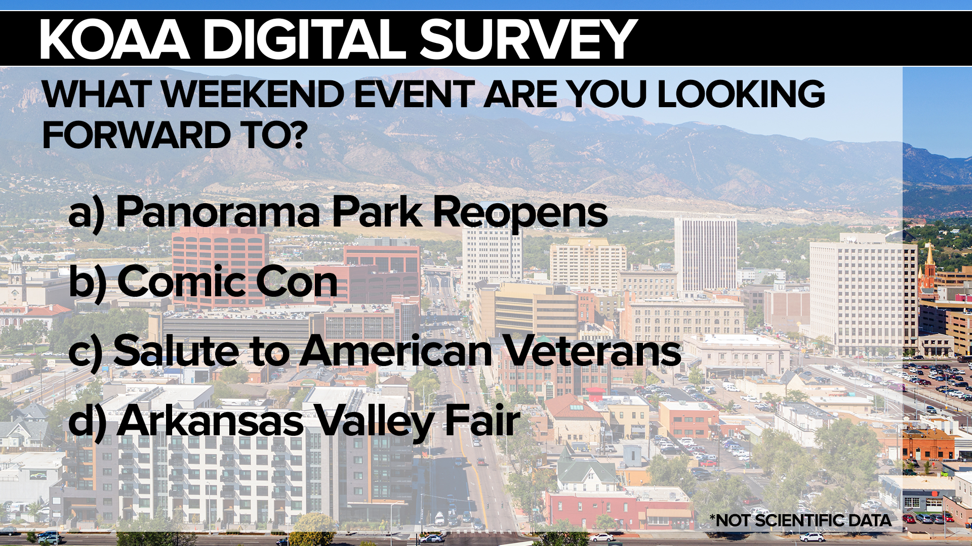 What weekend event are you looking forward to?