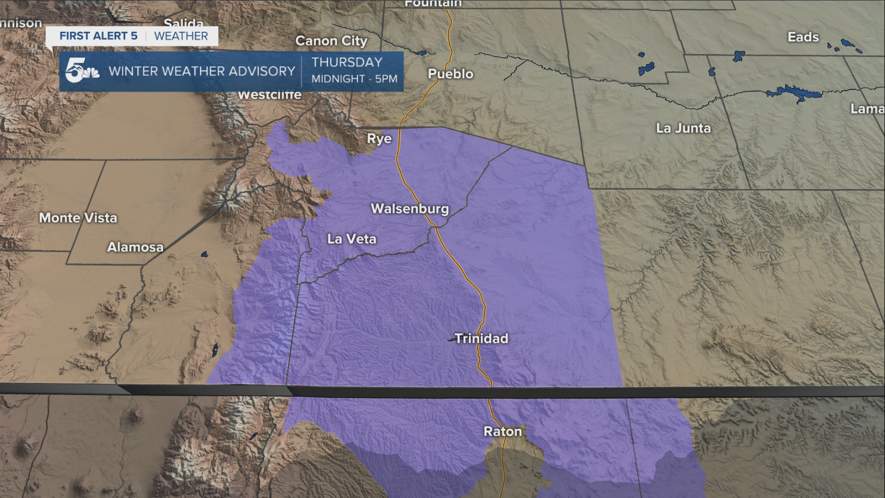 Winter Weather Advisory Thanksgiving Day 2022