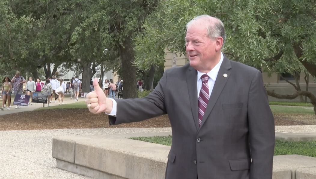 Texas A&M interim president focusing on stability, talking with staff and students as leadership transitions