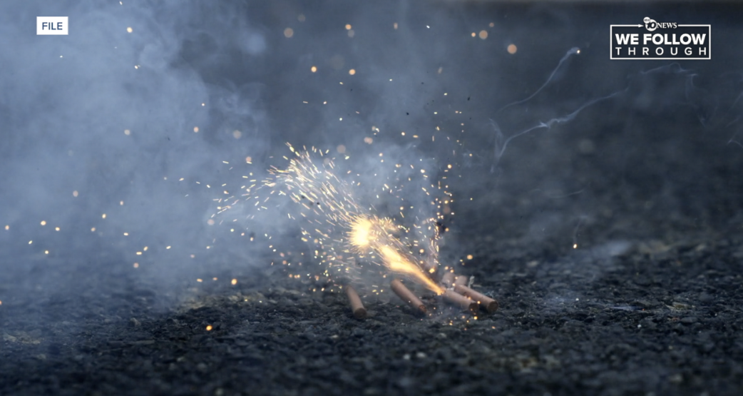 Escondido's fireworks ordinance had its first reading on Wednesday. 