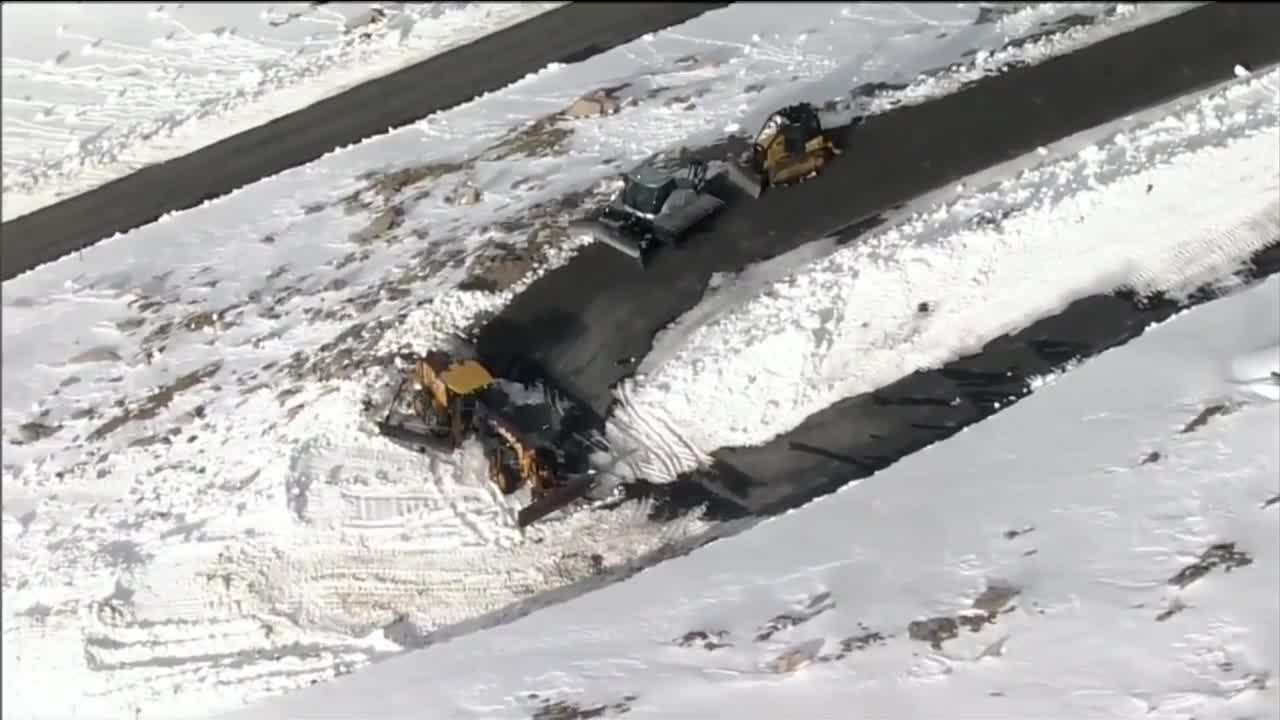 Plowing Mount Evans highway 2021