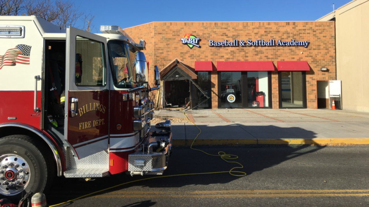 A vehicle crashed into Rimrock Mall on Monday