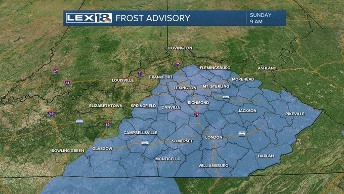 Frost advisory