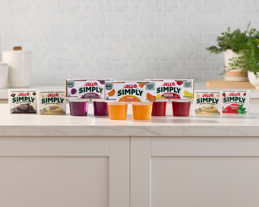 This undated photo provided by Kraft Heinz on Tuesday, May 19, 2026, shows a new line of Jell-O products.