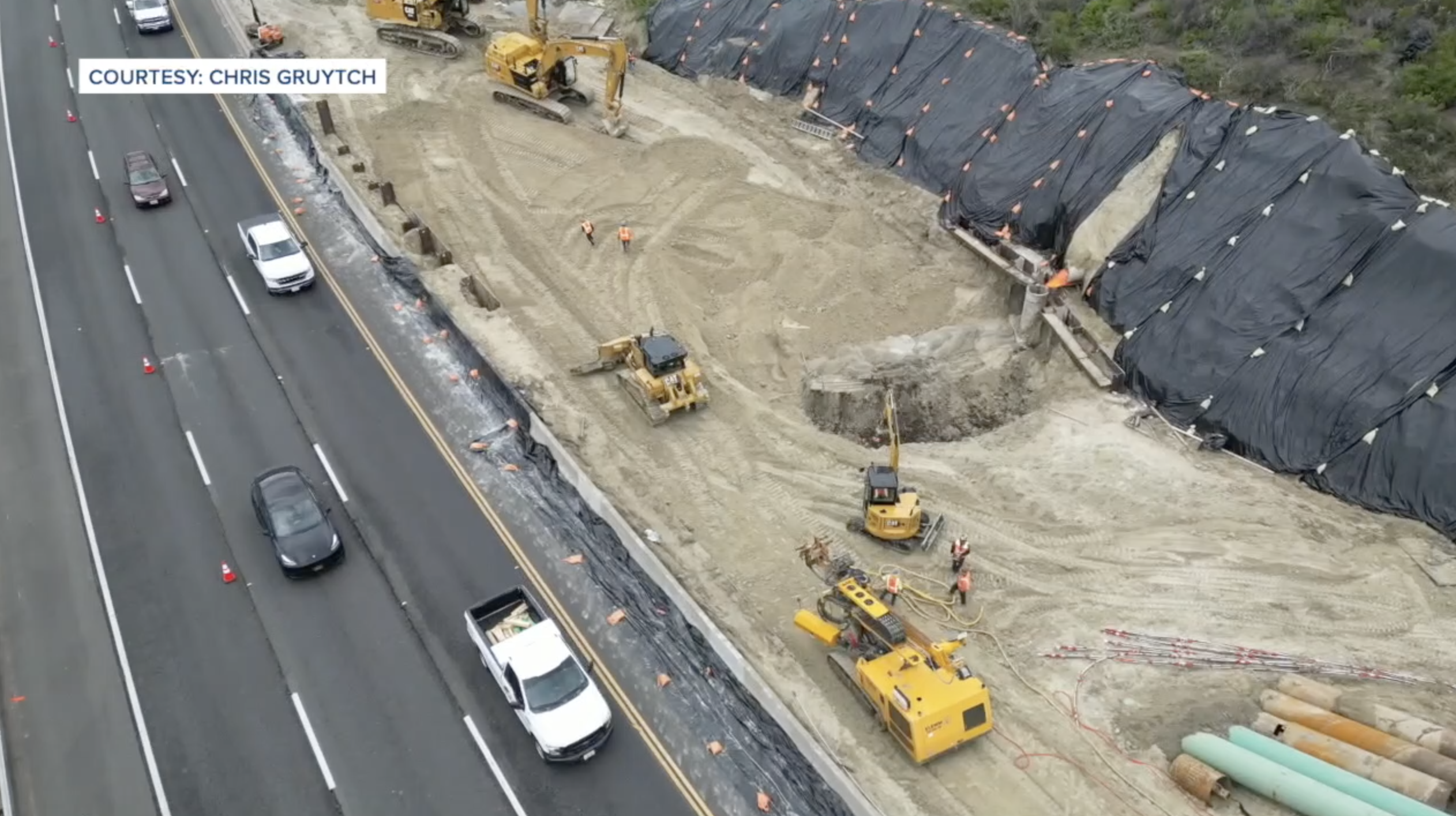 aerial view of sr 78 sinkhole