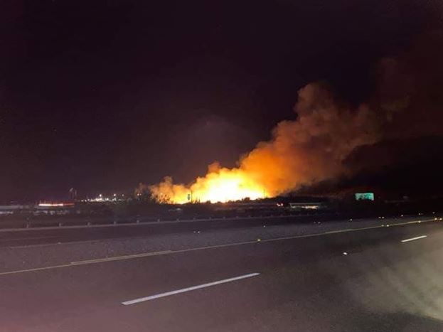 I-17 brush fire 